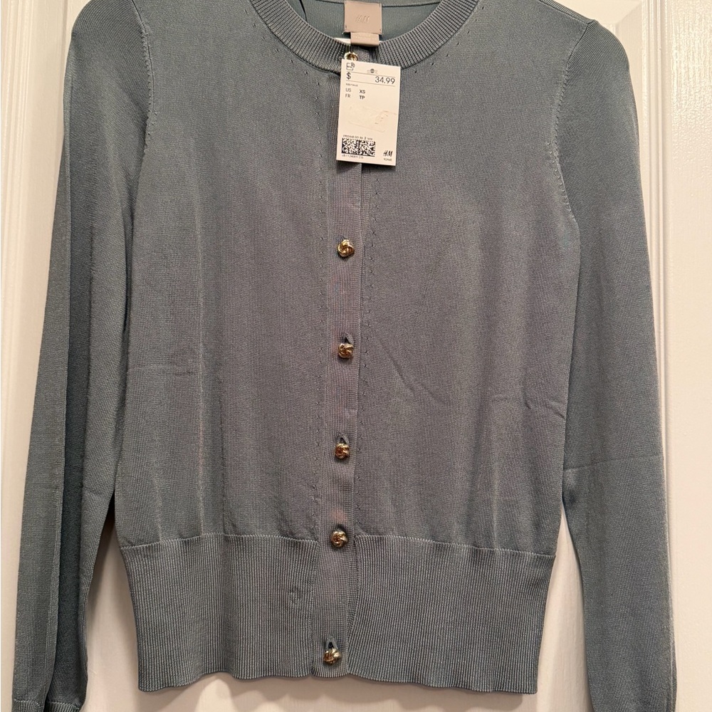H&M Women's green Sweater cardigan